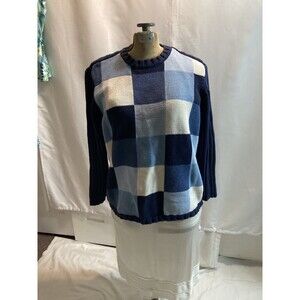 Elisbeth by Liz Cllaibore, Navy 1X, Vintage Sweater